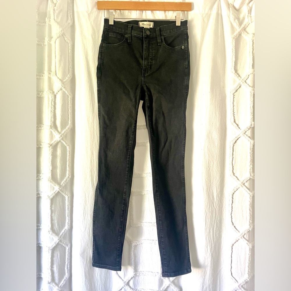 Madewell 10” High-Rise Black Skinny Jeans - Stretch High-Rise